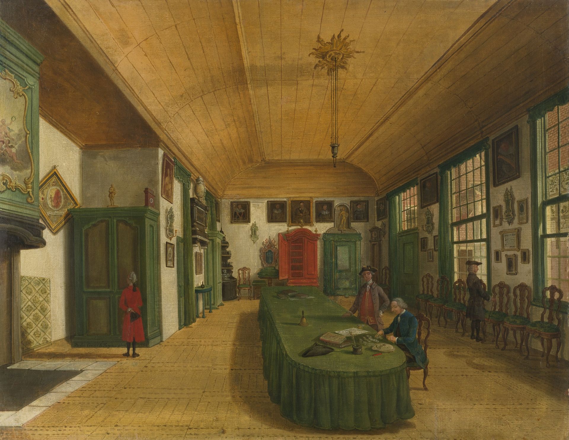 The Hall of the Artistic Society 'Kunst wordt door Arbeid verkregen' (Art is Acquired through Labor) in Leiden by Paulus Constantijn la Fargue