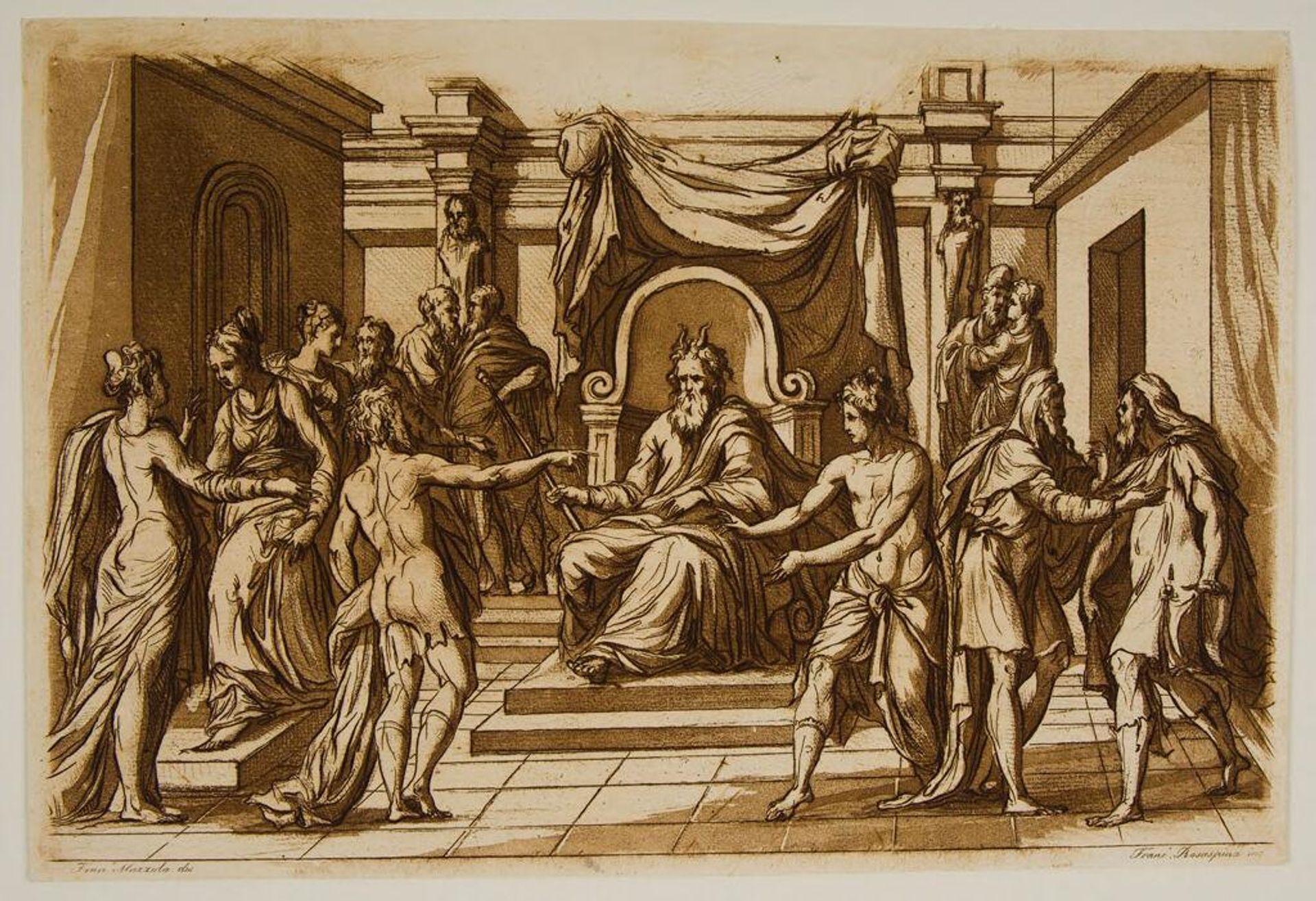 Trial of Susanna by Francesco Rosaspina