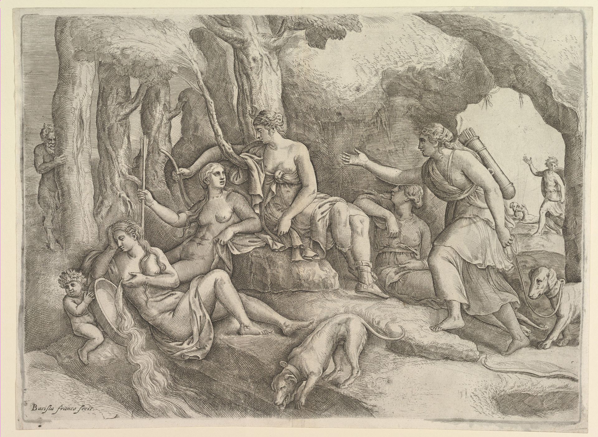 Diana resting with her nymphs by Battista Franco
