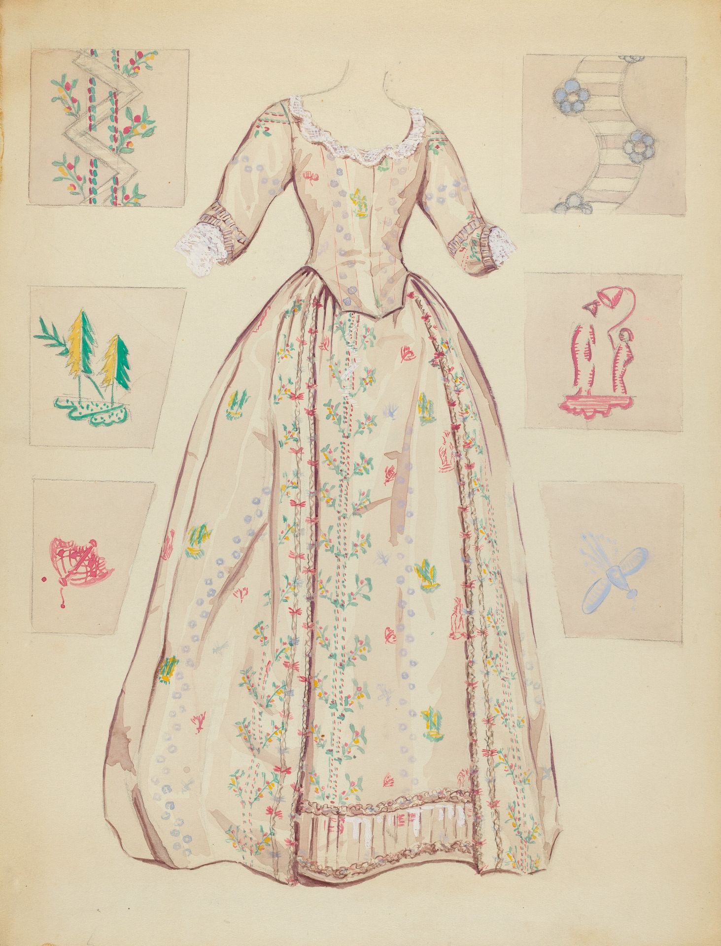 Gown by Dorothy Gernon