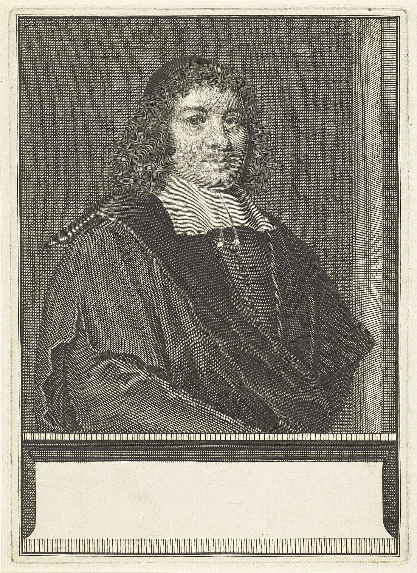 Portret van Franciscus Burmannus by Jacobus Baptist