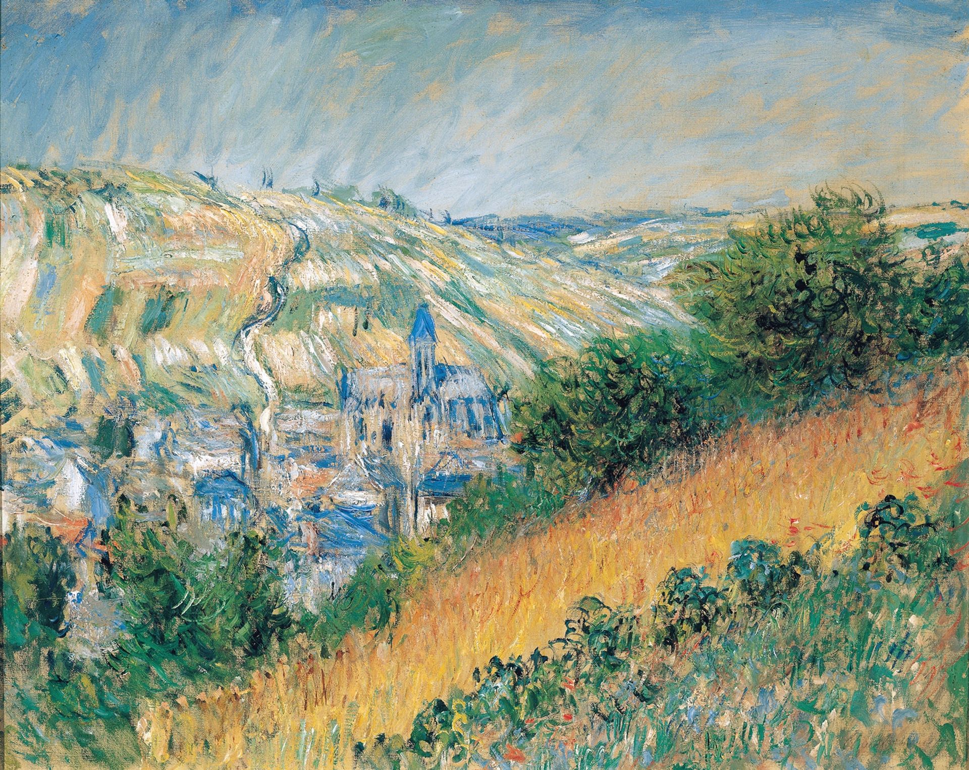 View over Vetheuil by Claude Monet