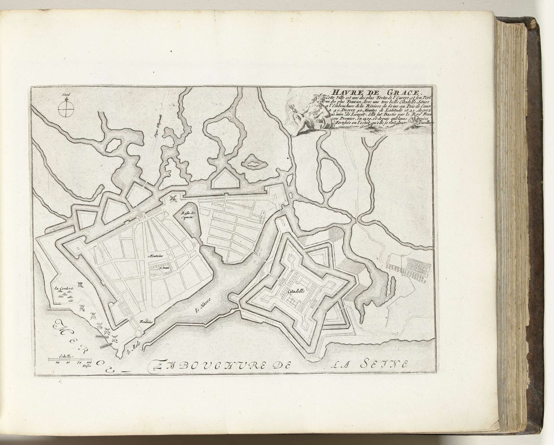 Plattegrond van Le Havre, ca. 1693-1695 by Anonymous