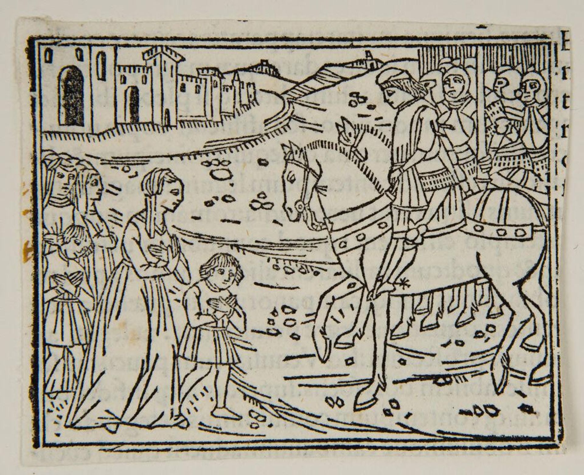Book XXIII.7.  People of Capua go out to meet Hannibal {Tertiae Decadis Liber Tertius p. CXIII verso} by Anonymous