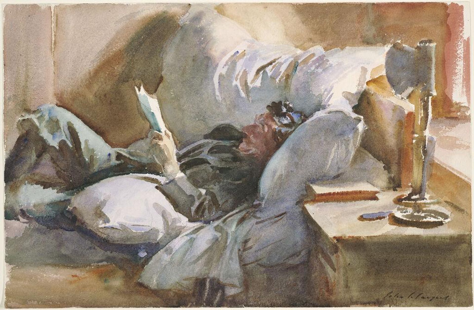 Man Reading by John Singer Sargent