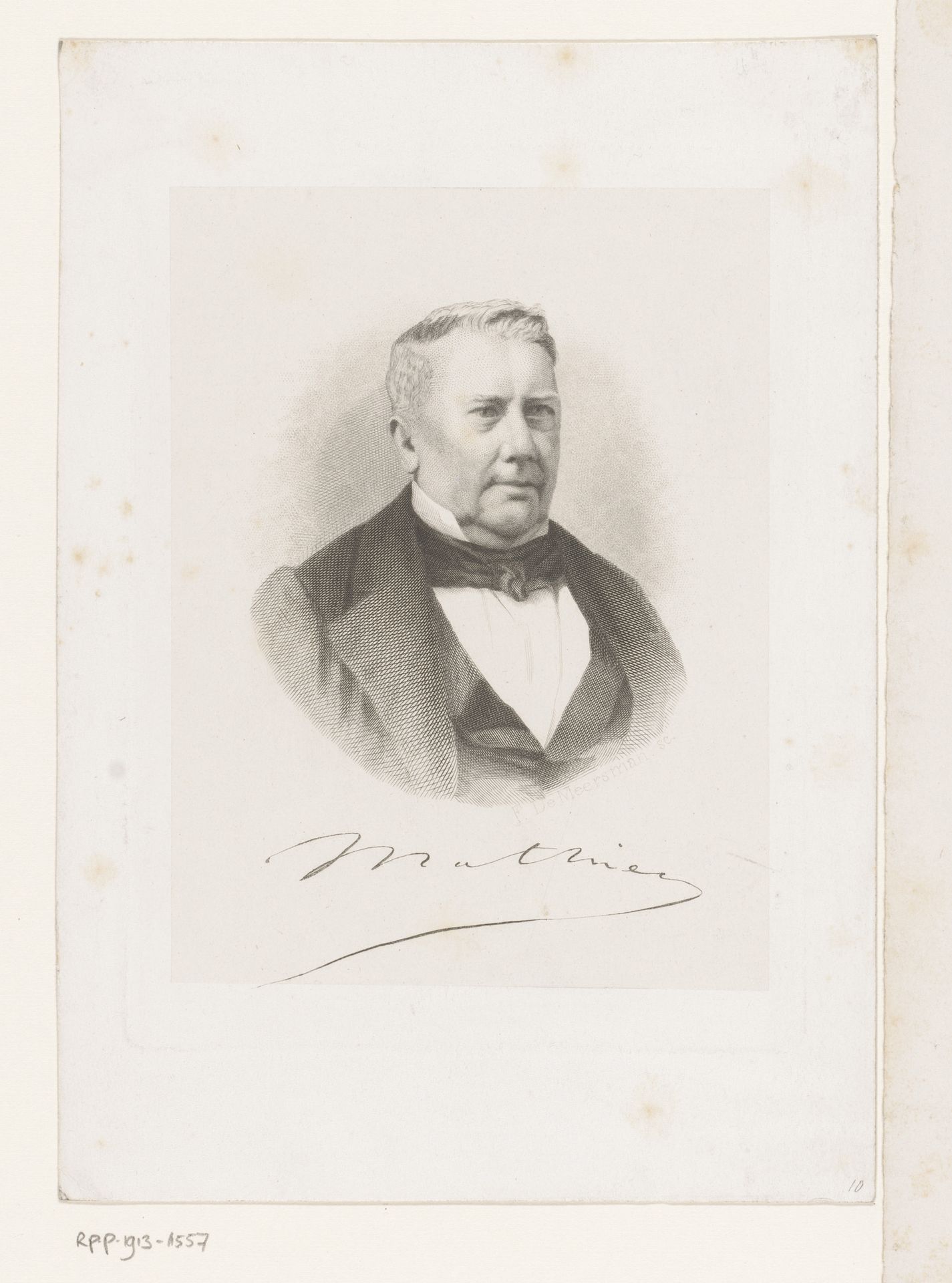 Portret van Mathieu by François de Meersman