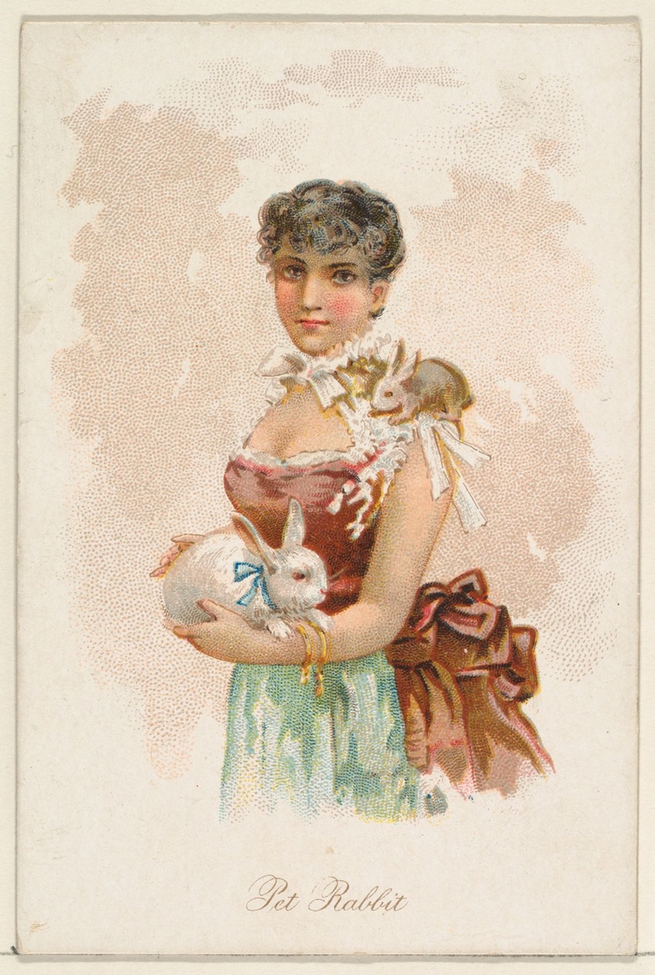 Pet Rabbit, from the Household Pets series (N194) issued by Wm. S. Kimball & Co. by William S. Kimball & Company