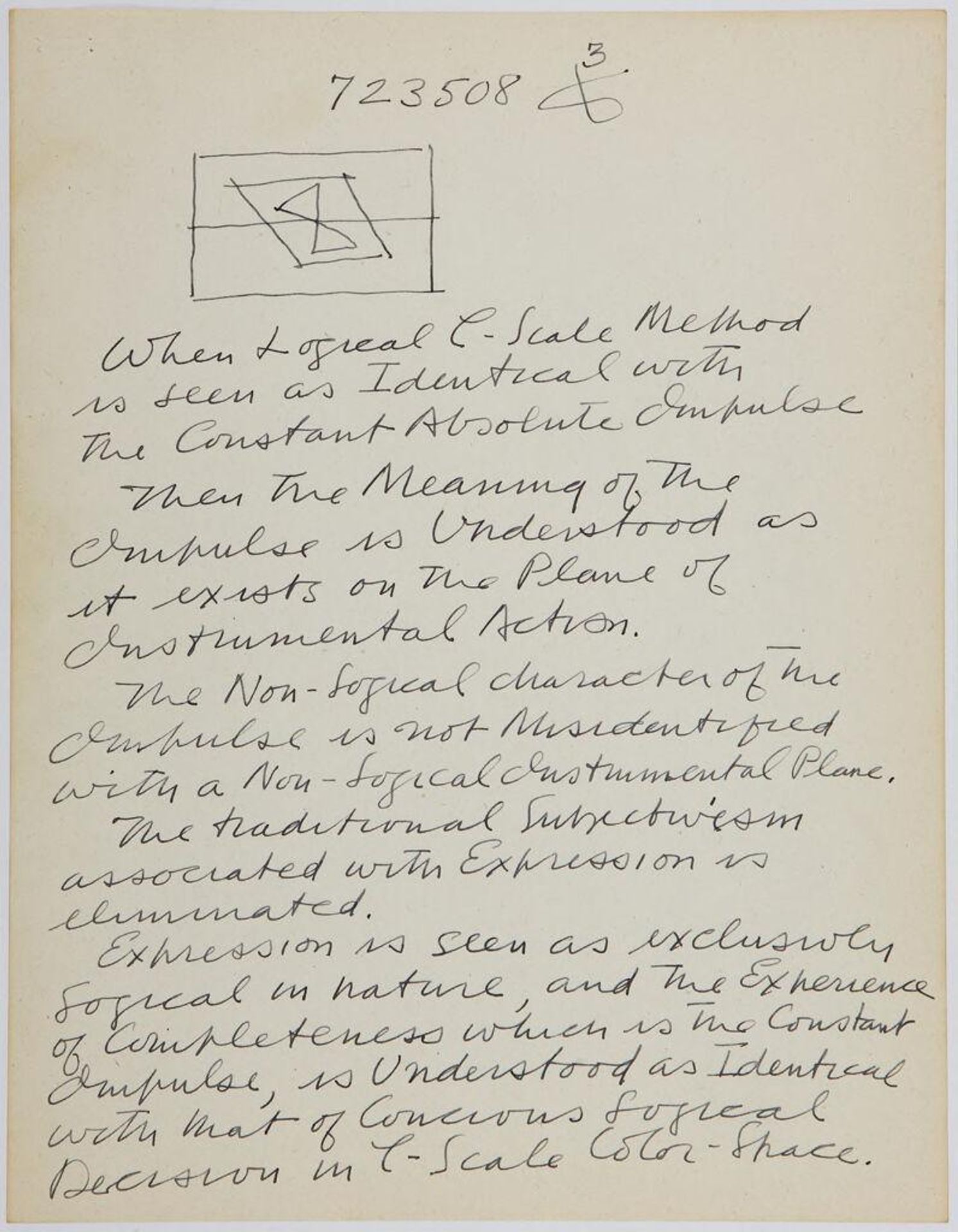 Art Theory Text with C-Scale Object Diagram by Stuart Davis