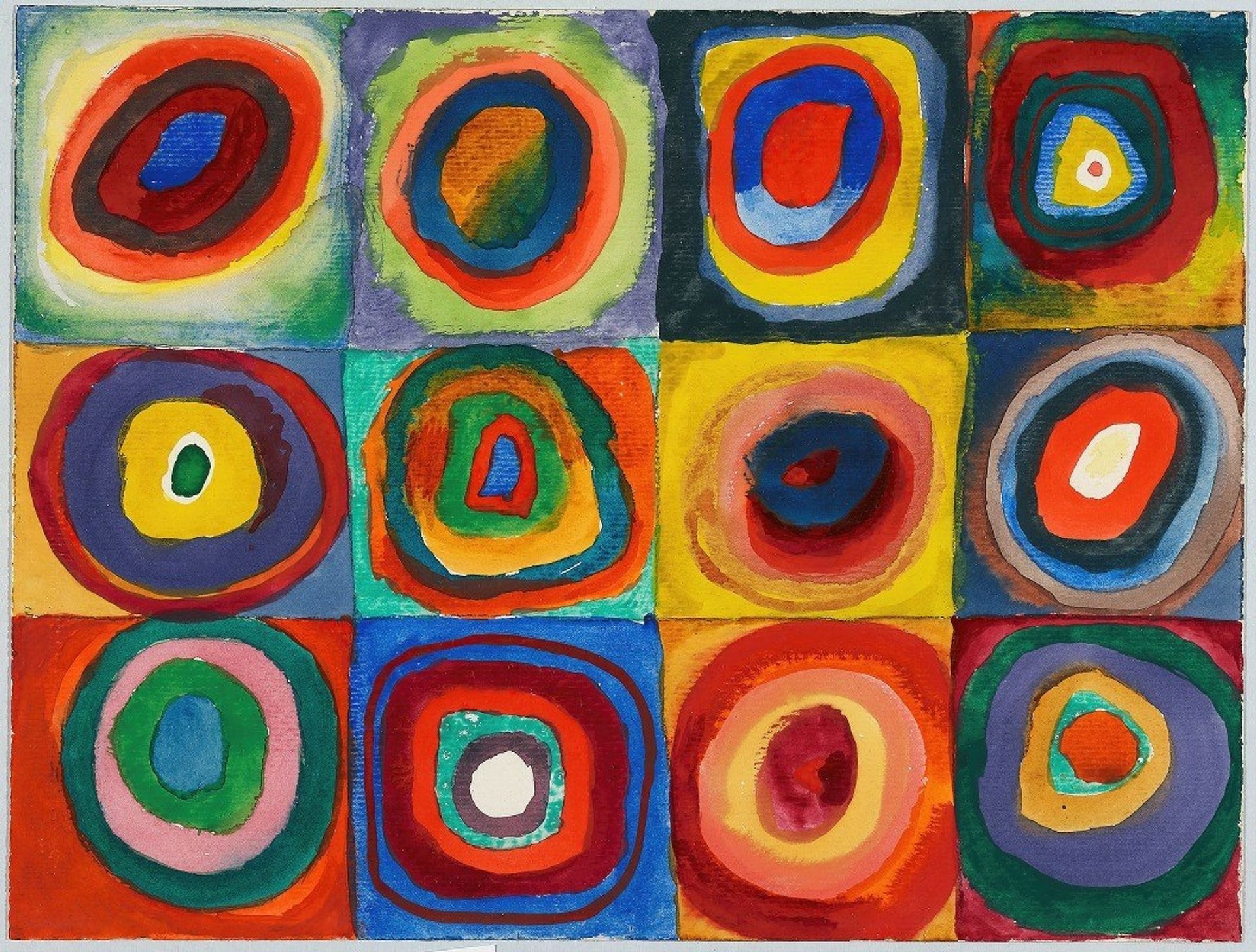 Quadrate mit konzentrischen Ringen by Wassily Kandinsky