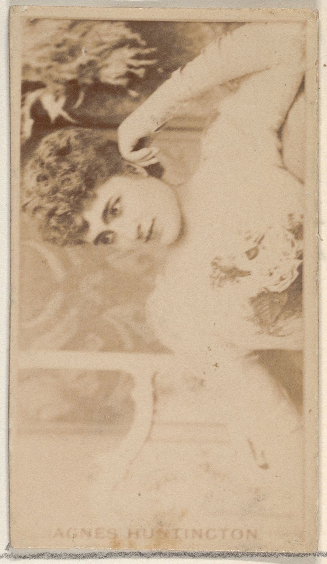 Agnes Huntington, from the Actors and Actresses series (N45, Type 8) for Virginia Brights Cigarettes by Allen & Ginter