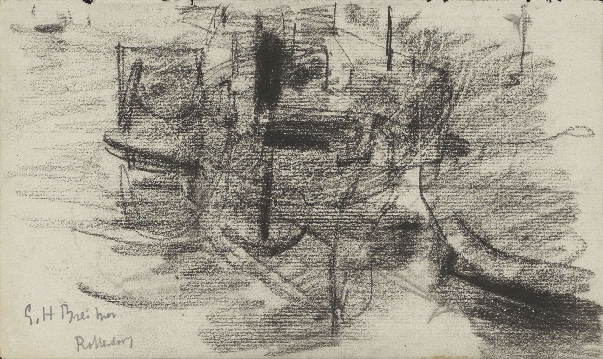 Gezicht in Rotterdam by George Hendrik Breitner