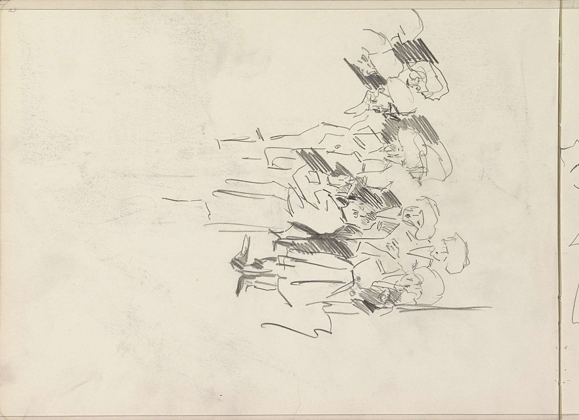 Kozakkenkoor by Isaac Israels