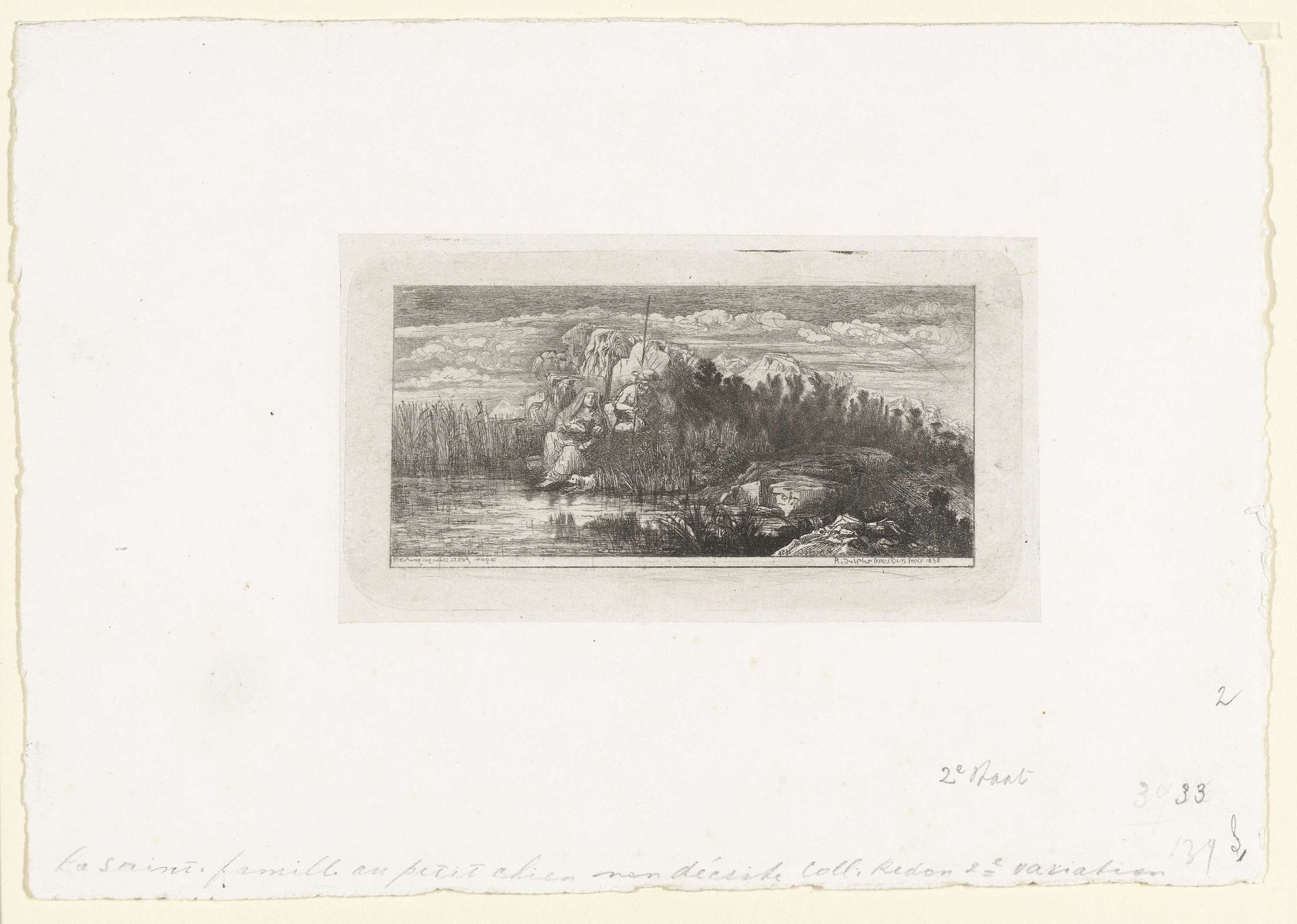 Rest on the Flight into Egypt by Rodolphe Bresdin