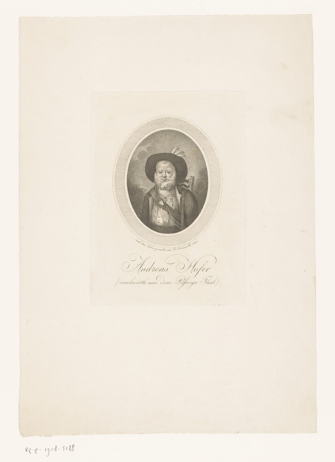 Portret van Andreas Hofer by Anonymous