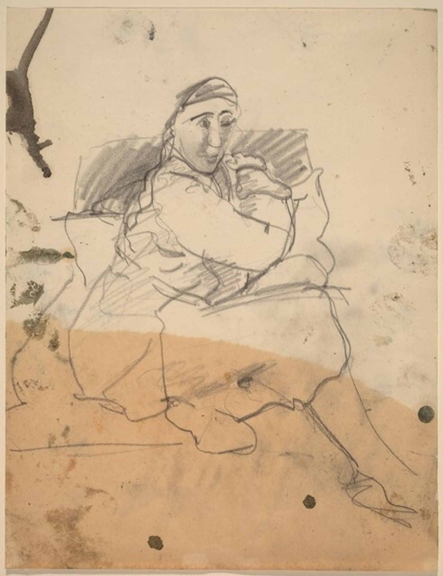 Seated Figure Turned to Right by Mark Rothko