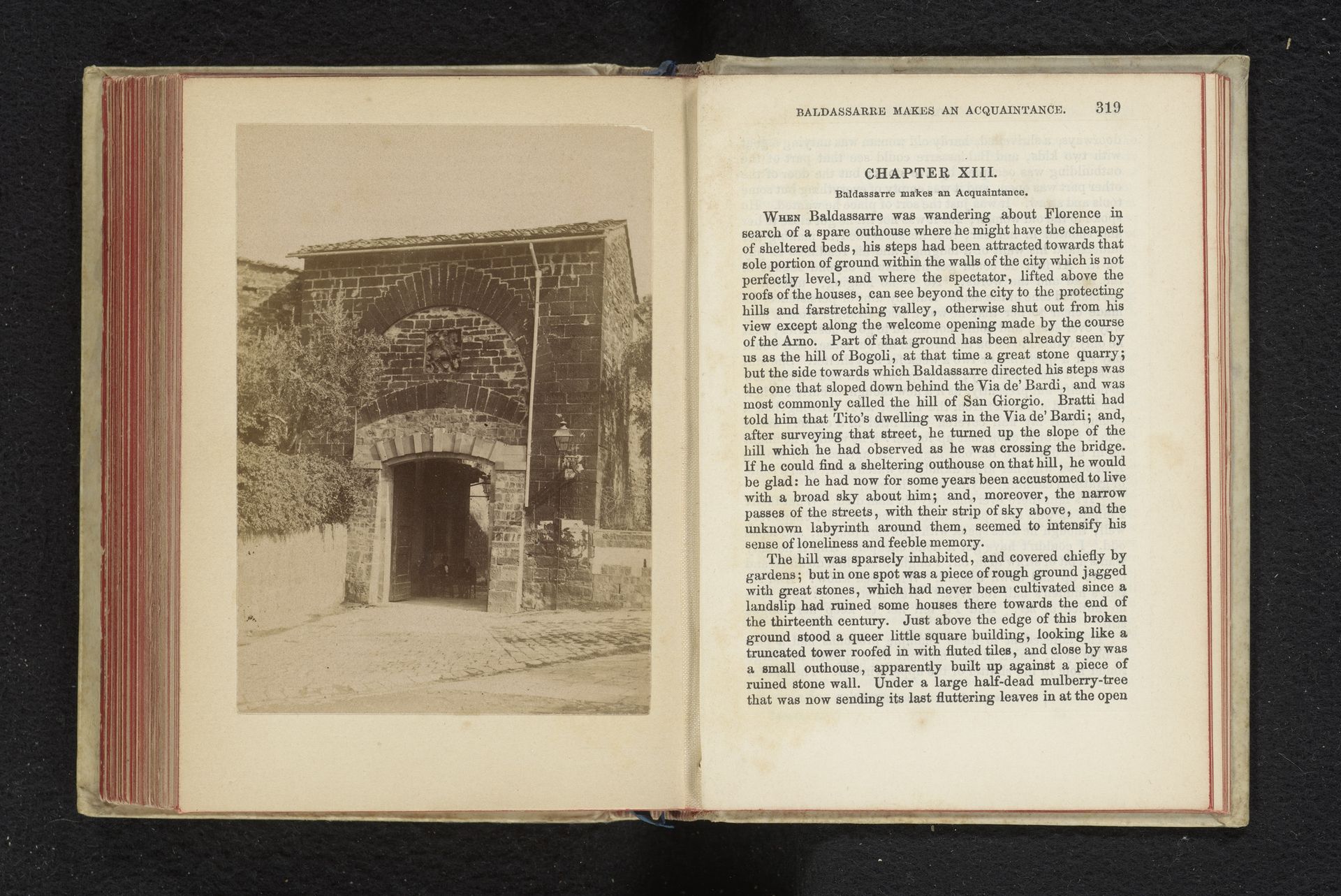 Porta San Giorgio te Florence by Giacomo Brogi