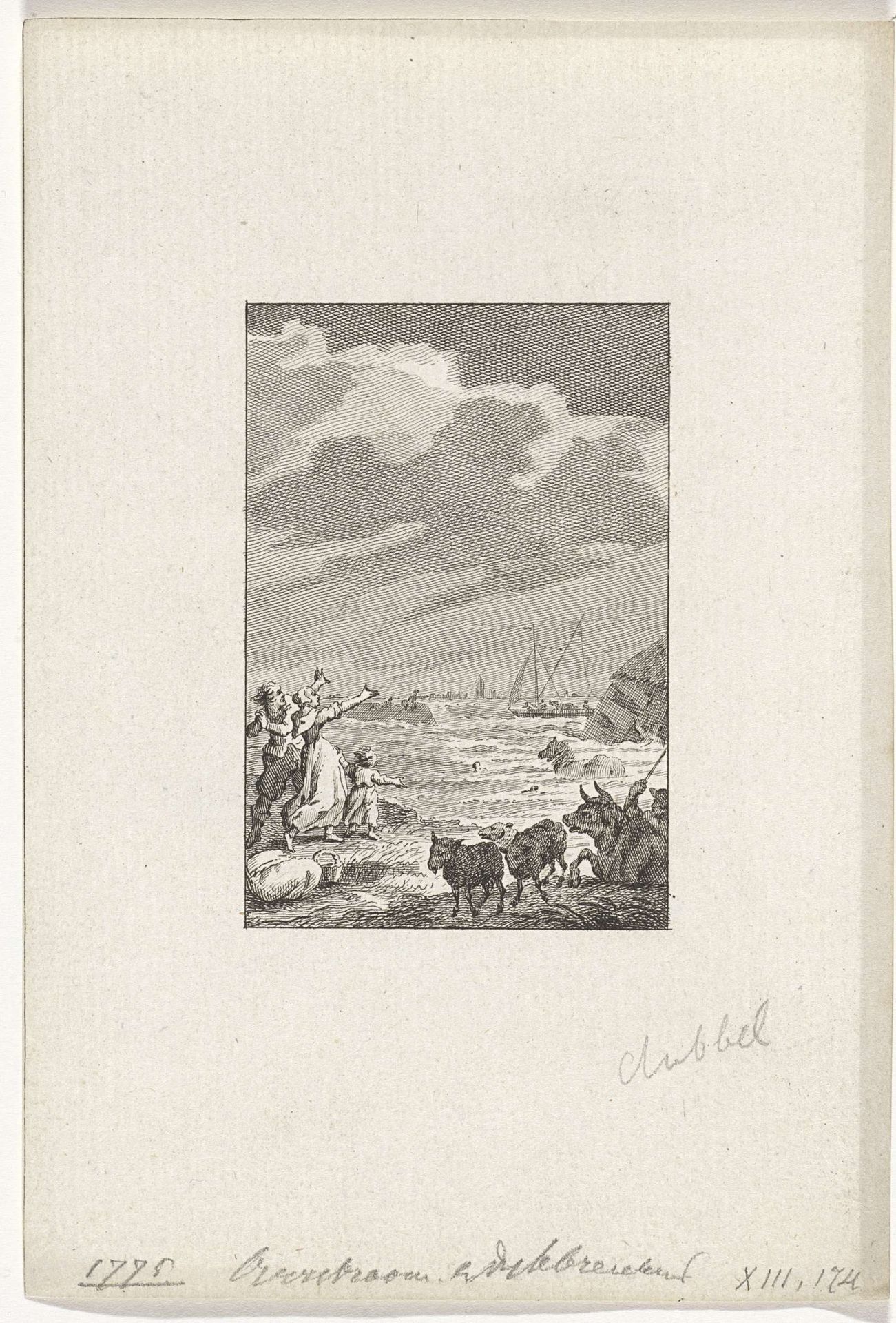 Watersnood van 1775 by Reinier Vinkeles