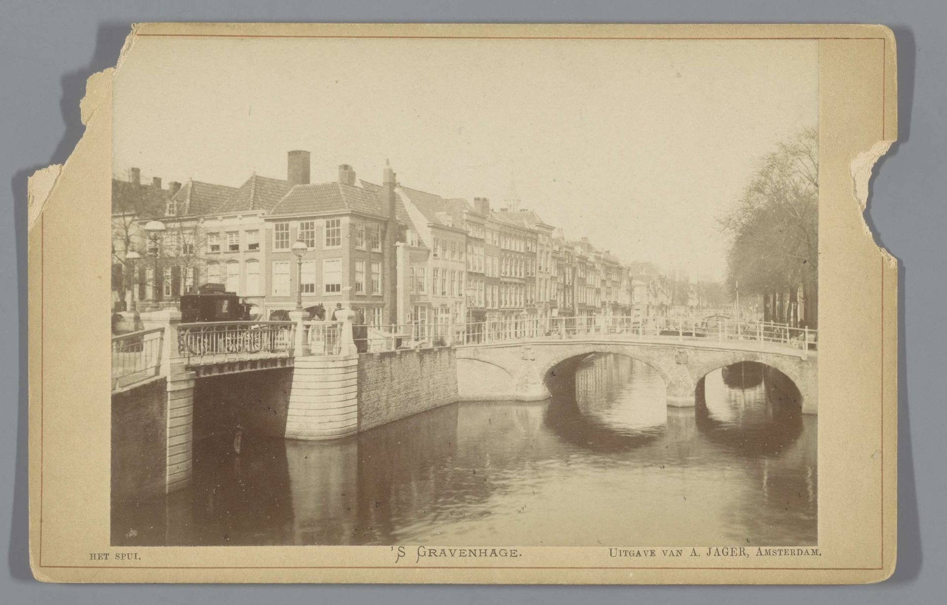 Gezicht op het Spui in Den Haag by Andries Jager