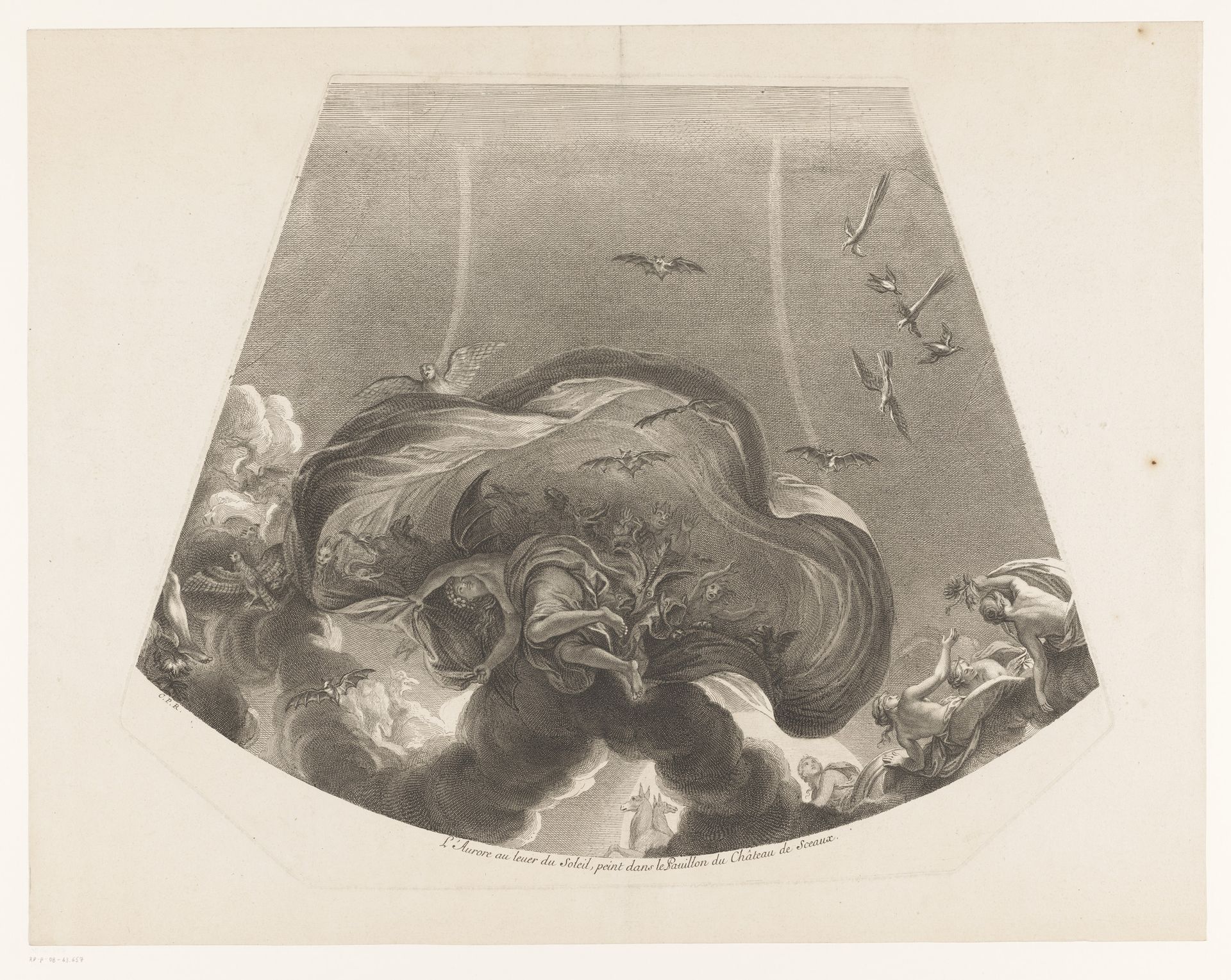 Aurora met nachtdieren in de duisternis by Anonymous