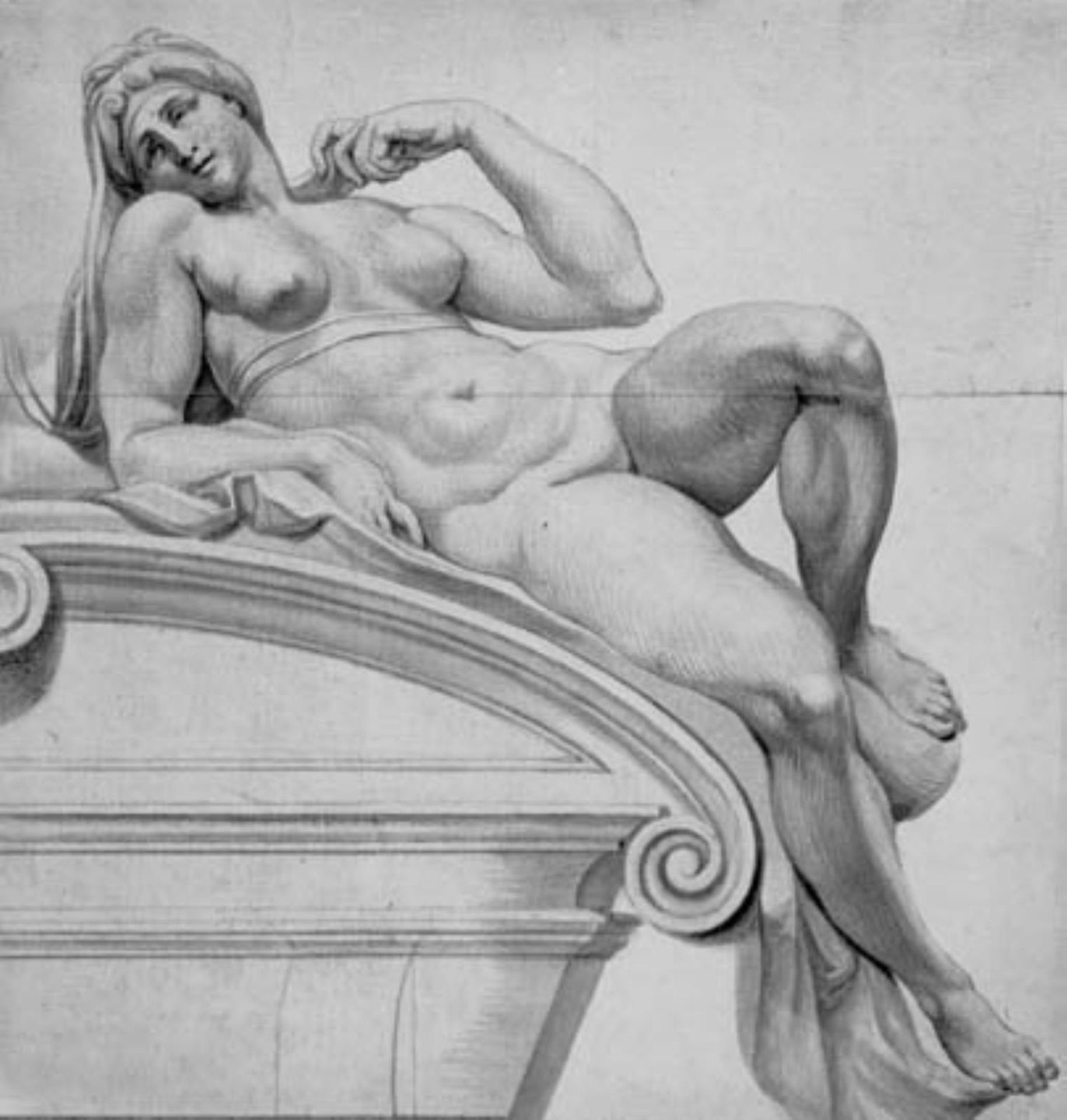 Aurora from one of the tombs in the Medici Chapel in San Lorenzo by Anonymous