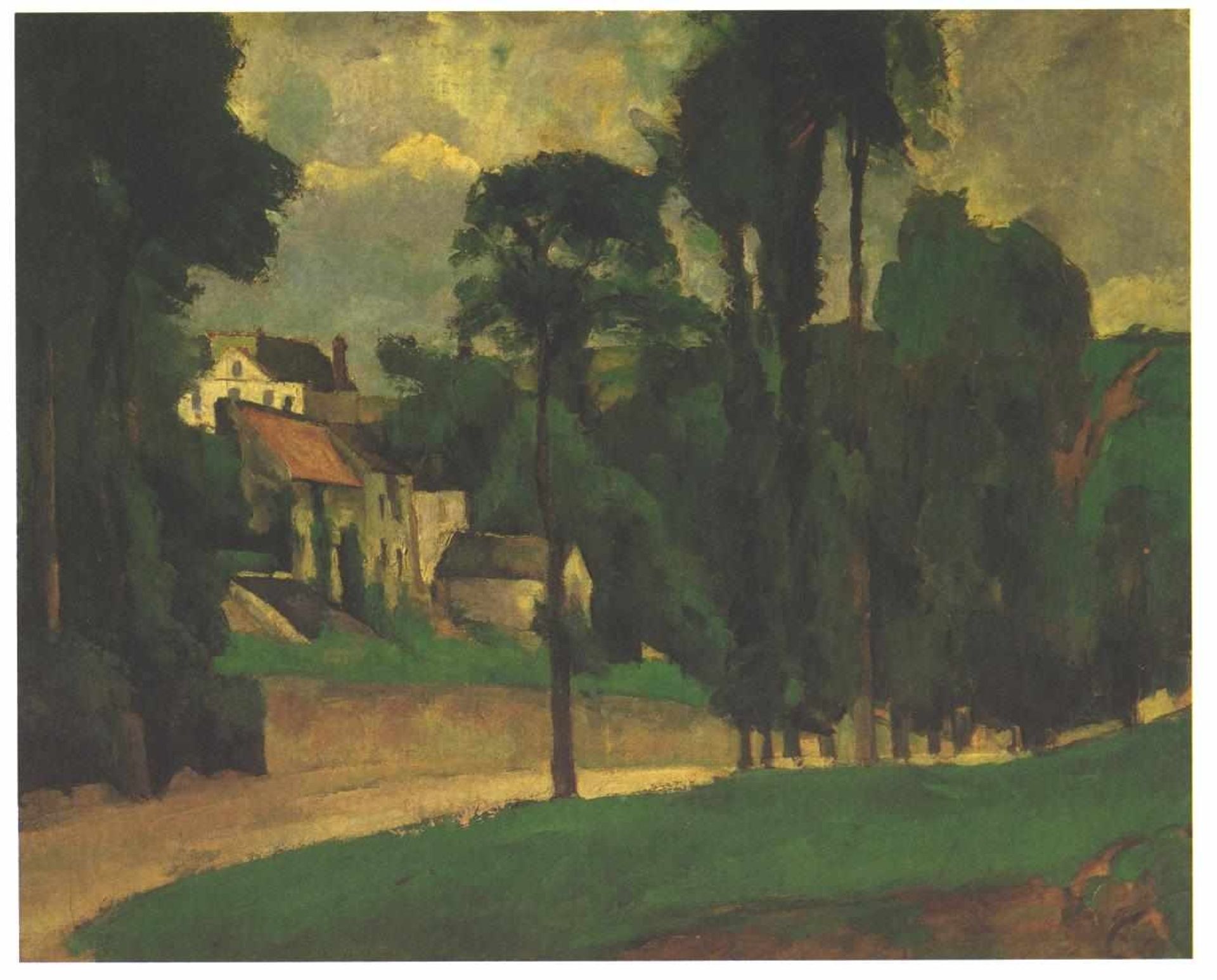 Road at Pontoise by Paul Cézanne