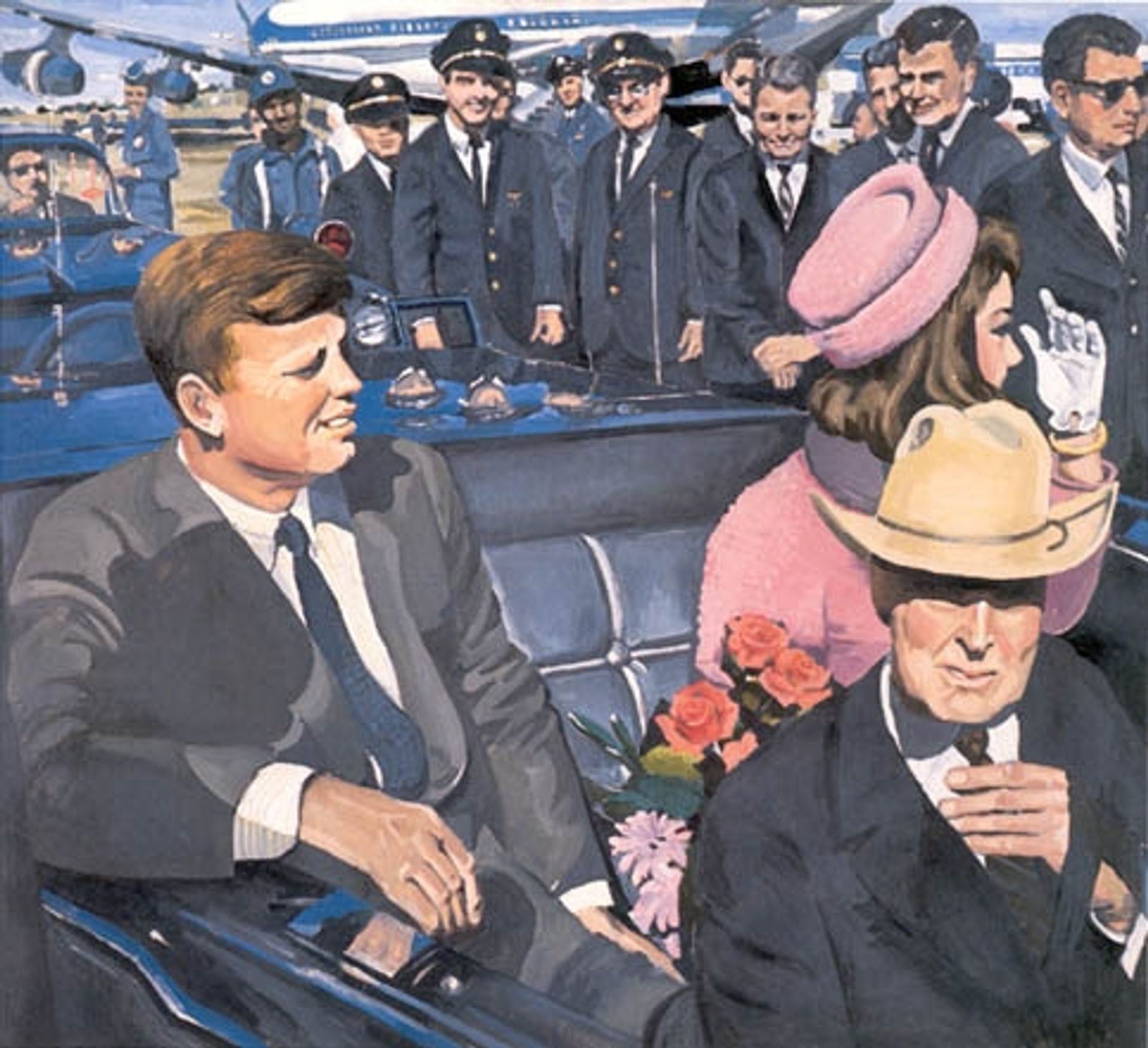 Kennedy Motorcade by Audrey Flack