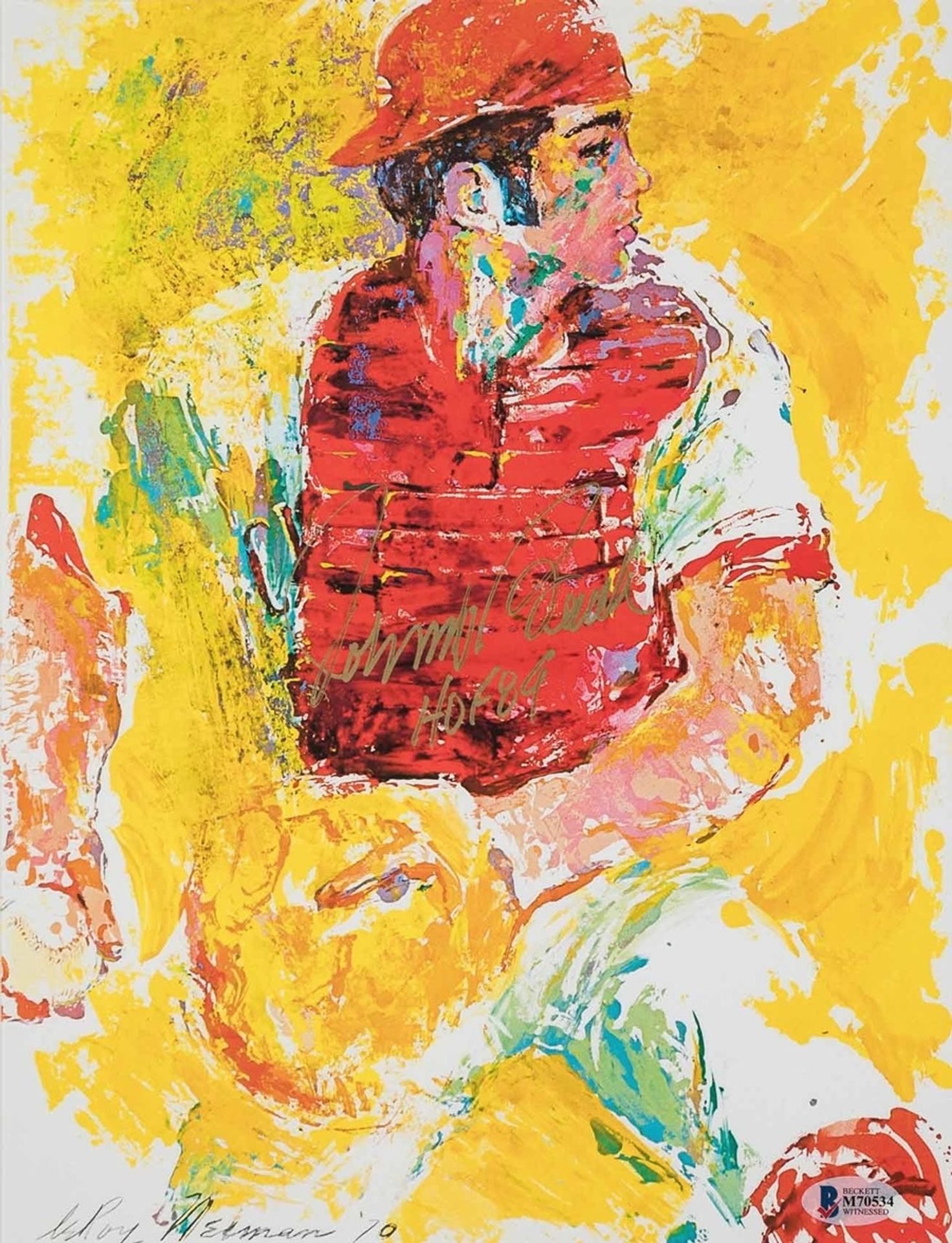 Johnny Bench ‘HOF 89’ by LeRoy Neiman
