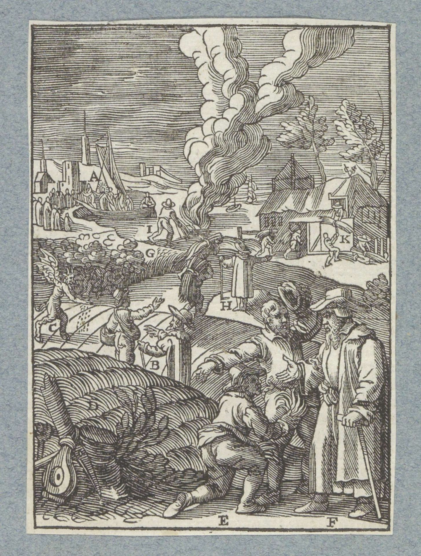 Gelijkenis van het onkruid tussen het graan by Christoffel van (II) Sichem