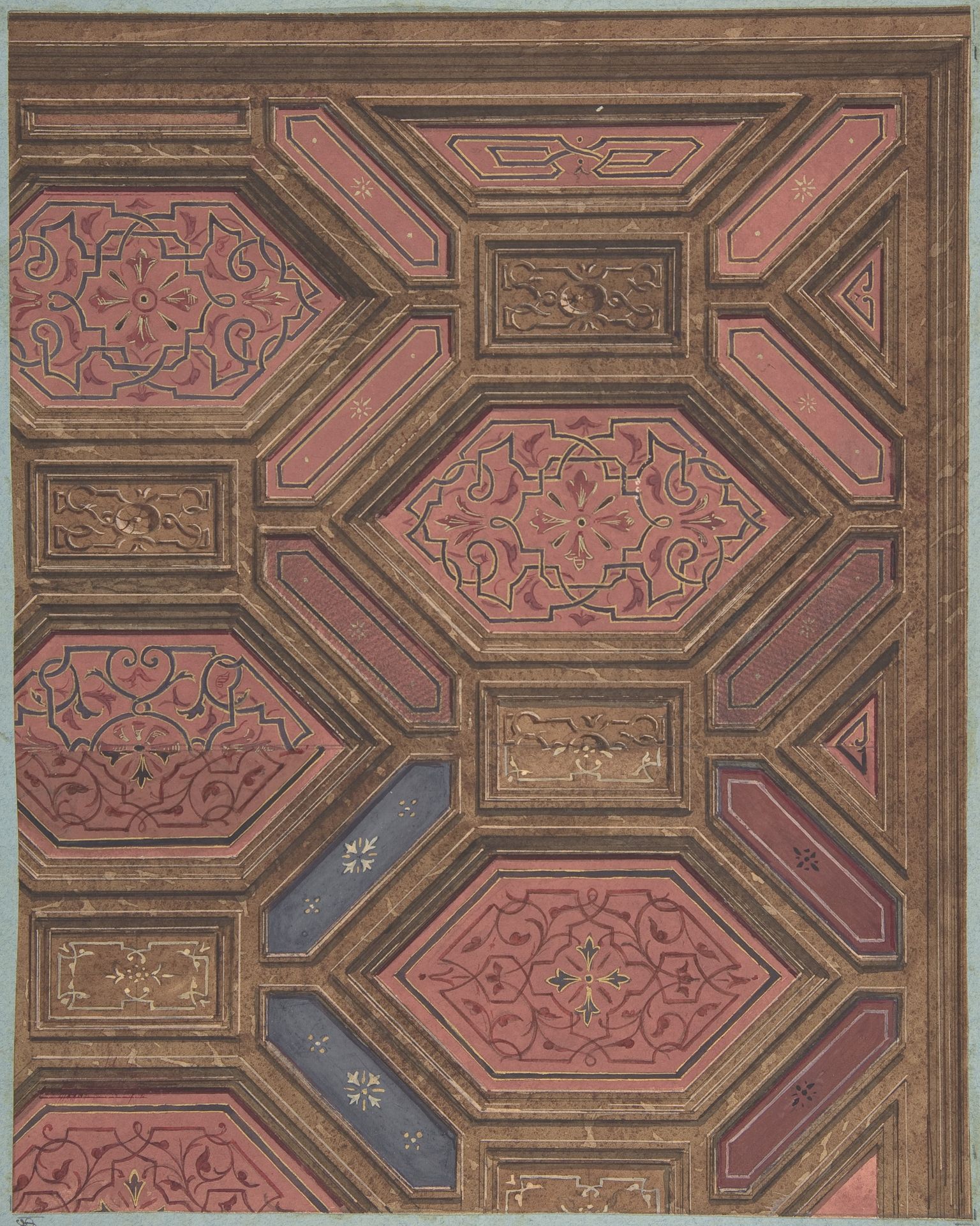 Design for Dining Room, Hôtel de Doctor Cranchi by Jules-Edmond-Charles Lachaise