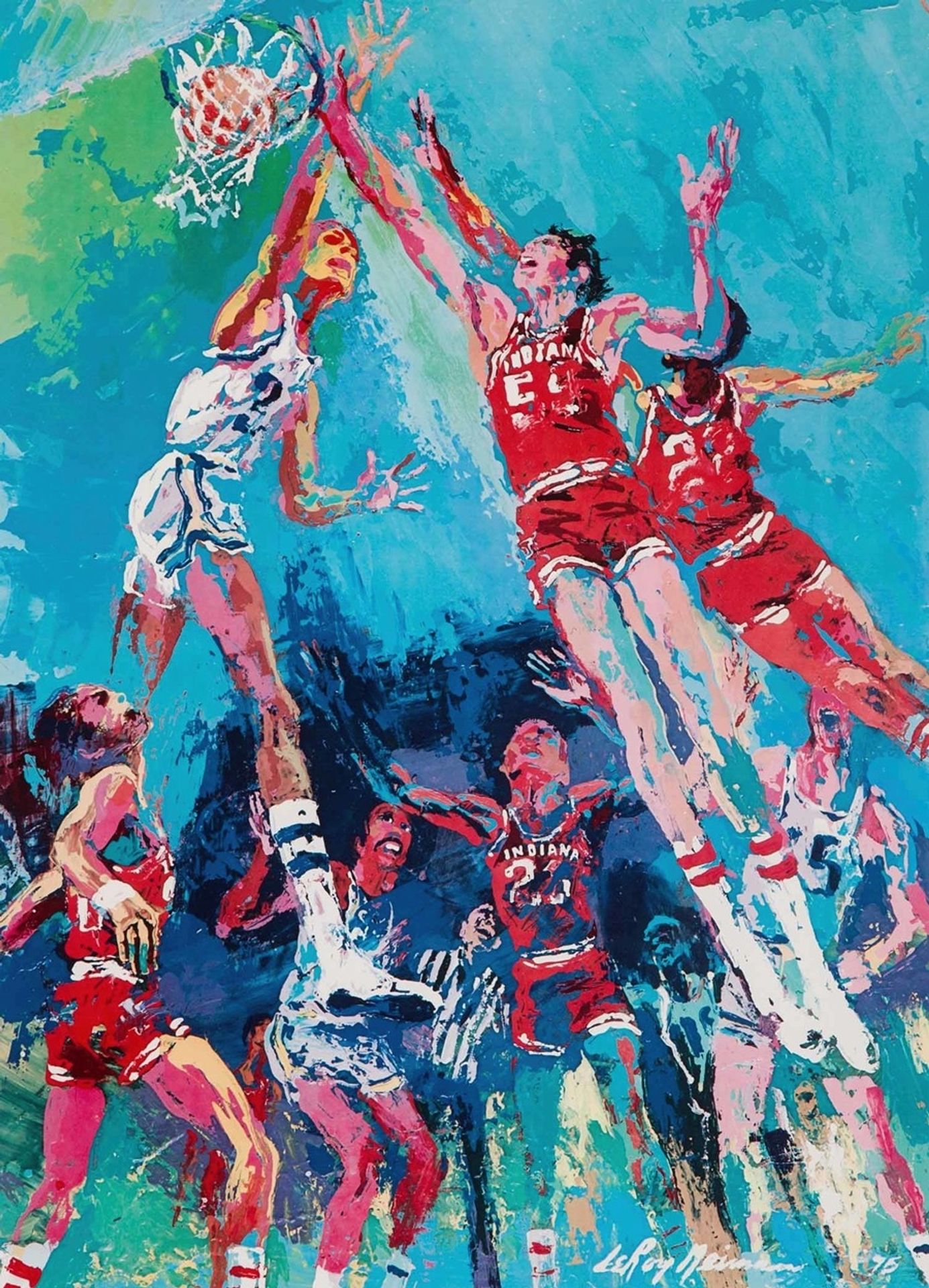 Hoosier Hoopla by LeRoy Neiman