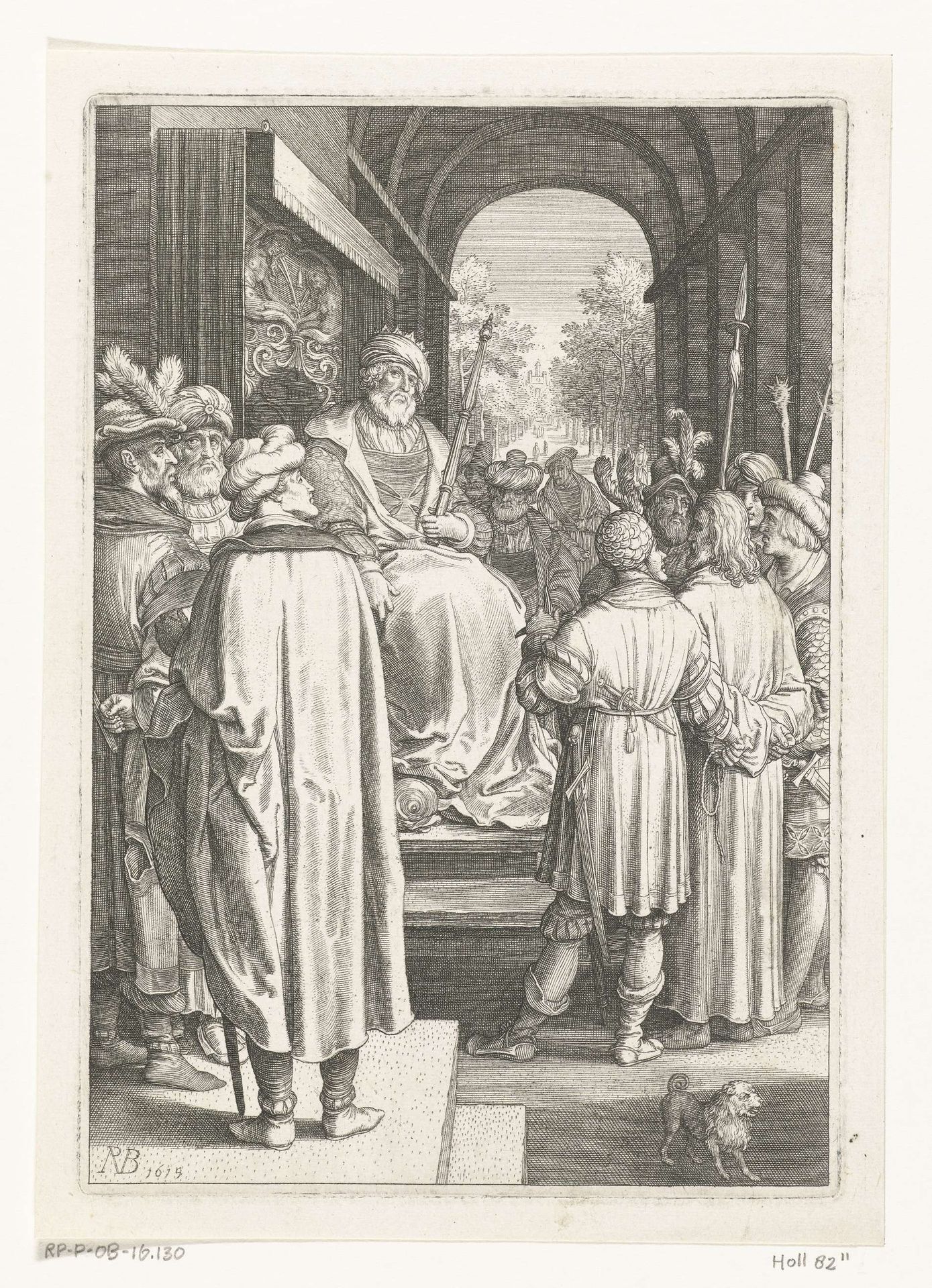 Christus voor Pilatus by Nicolaes de Bruyn