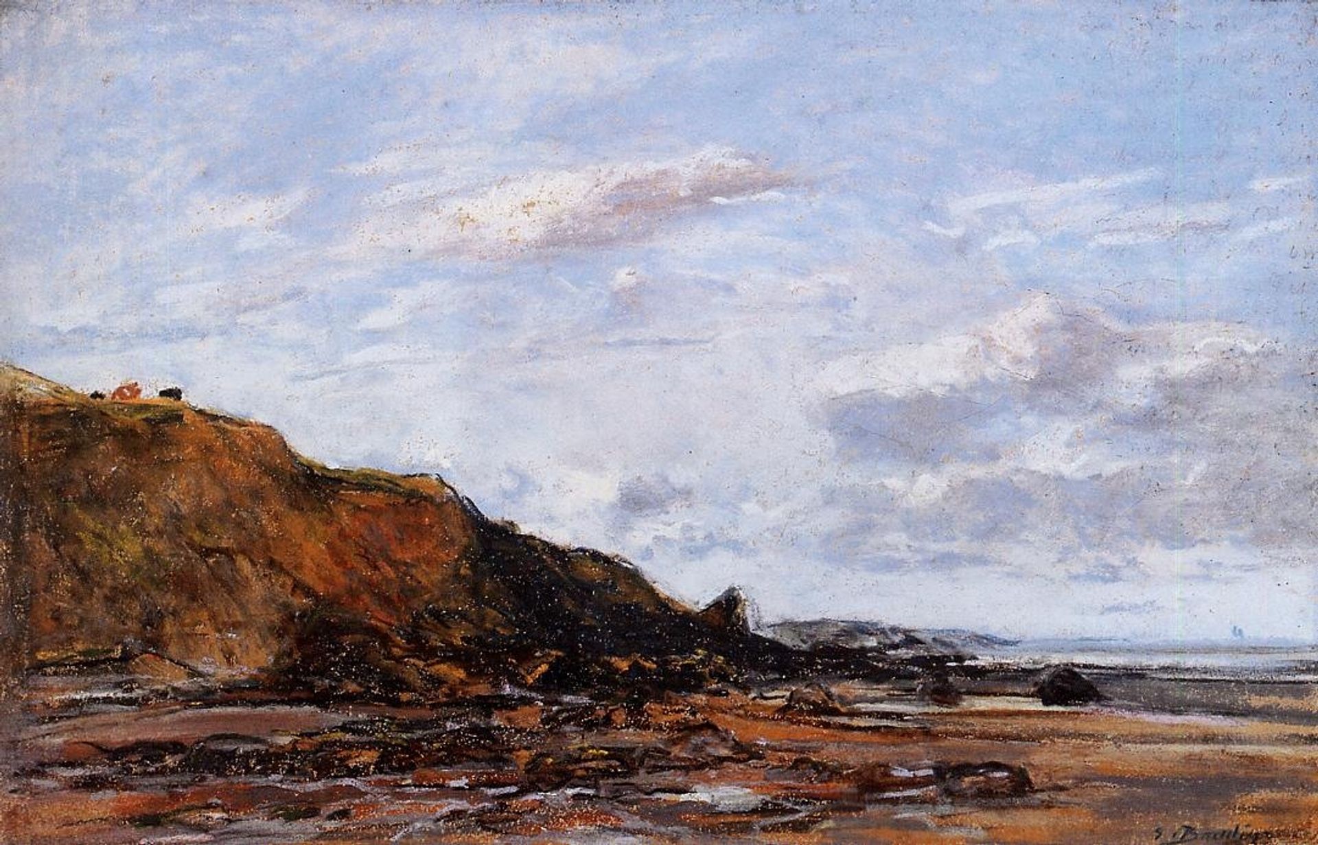 The Sea at Douarnenez by Eugène Boudin