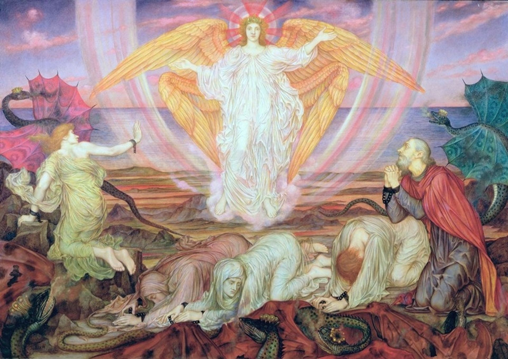Death of the Dragon by Evelyn De Morgan