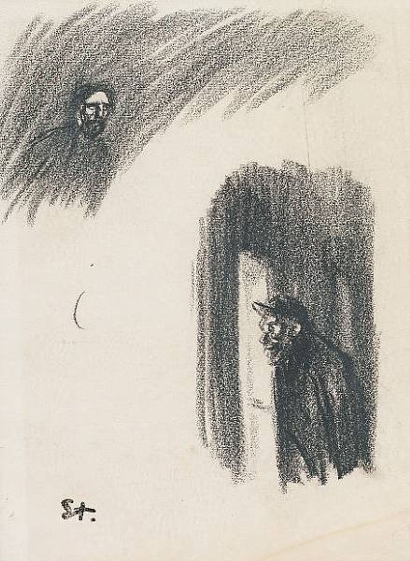 Two Men by Théophile Alexandre Steinlen