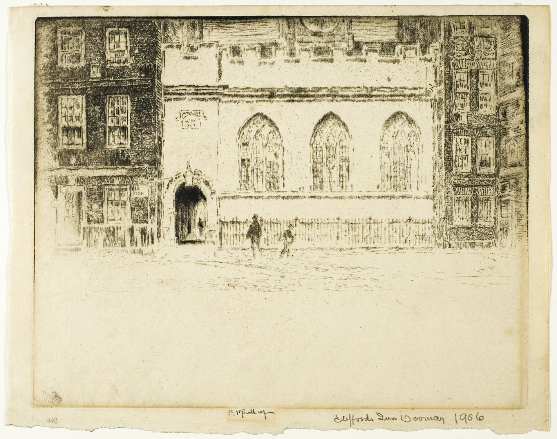 Clifford's Inn Hall by Joseph Pennell