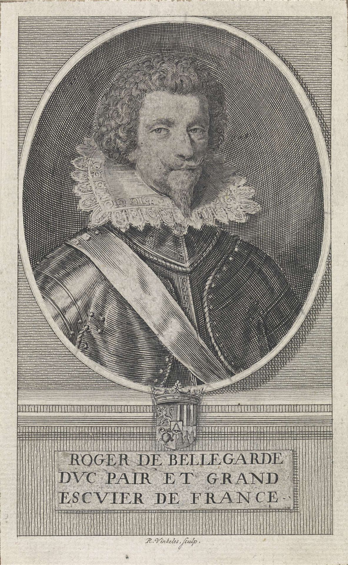 Portret van de Franse hertog Roger de Bellegarde by Reinier Vinkeles