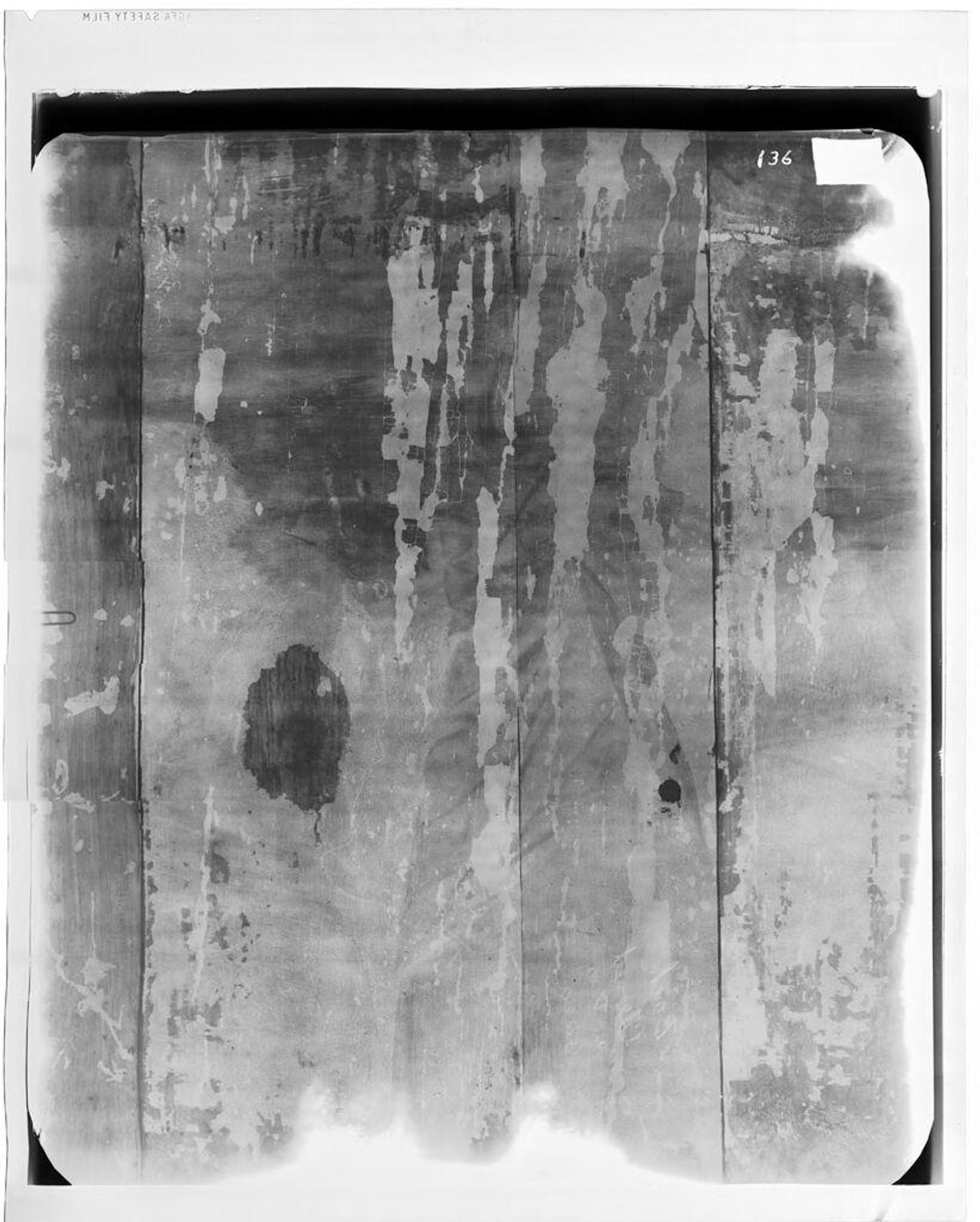 X-radiograph(s) of "Male Saint" by Artist of original: School of Giovanni Bellini