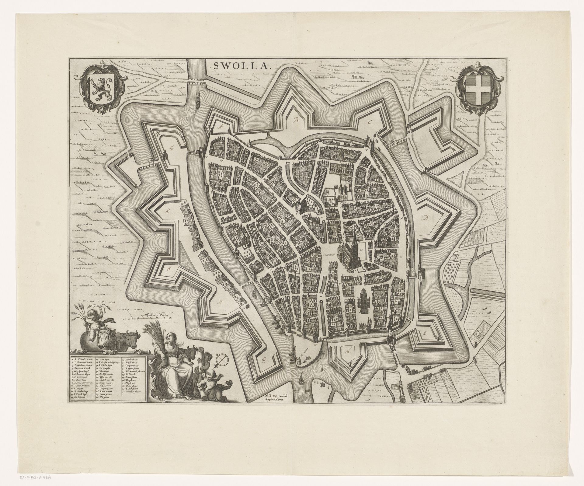 Plattegrond van Zwolle by Anonymous