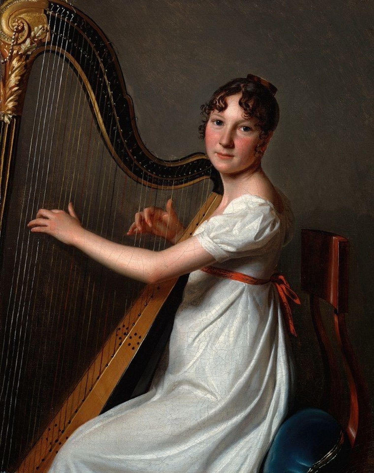 The Young Harpist by Louis Léopold Boilly