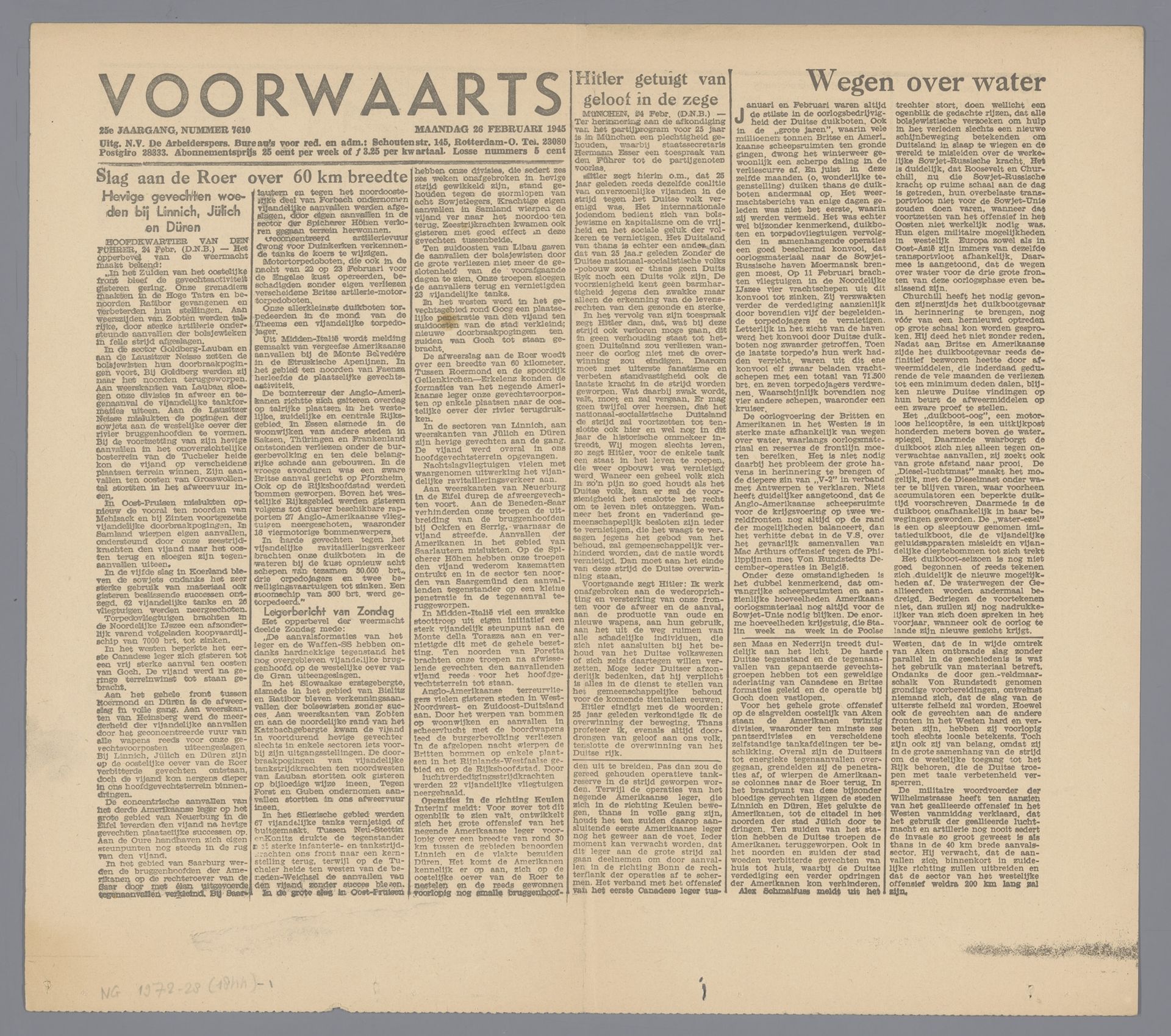 Voorwaarts by H.M.C. Schröder