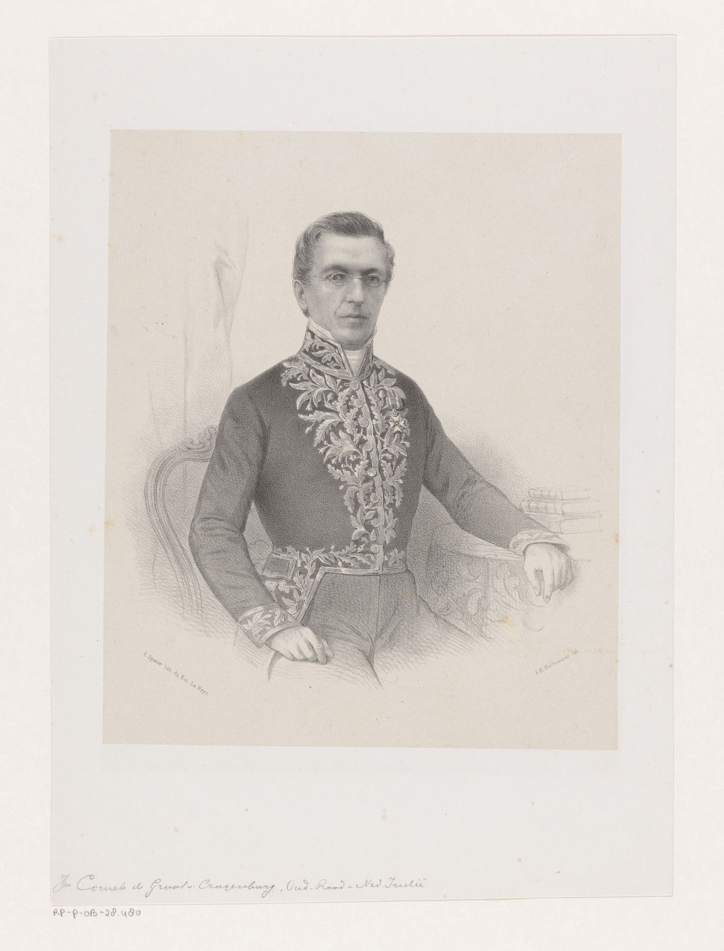 Portret van Jean Pierre Cornets de Groot van Kraaijenburg by Johan Hendrik Hoffmeister