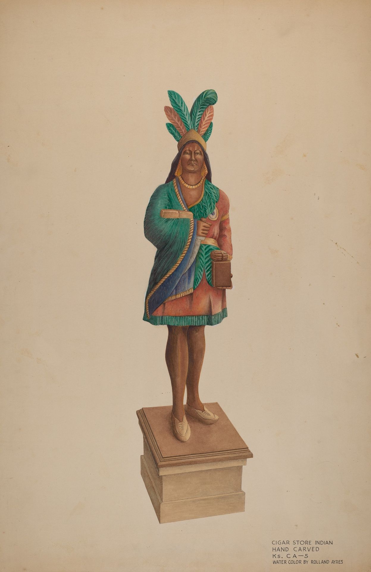 Cigar Store Indian by Rolland Ayres