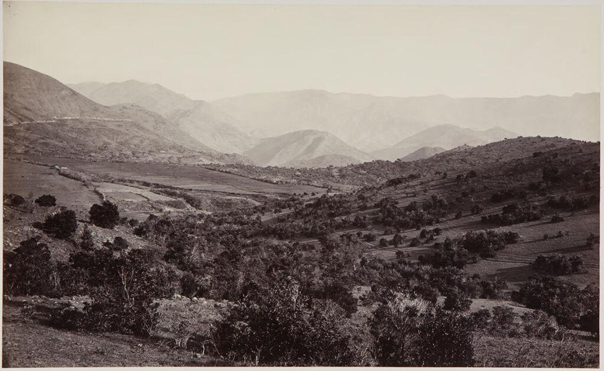 The Ouvah Country, Ceylon; Mountain View which Divides Wet from Dry Side of Ceylon (View near Wilson's Bungalow) by Samuel Bourne