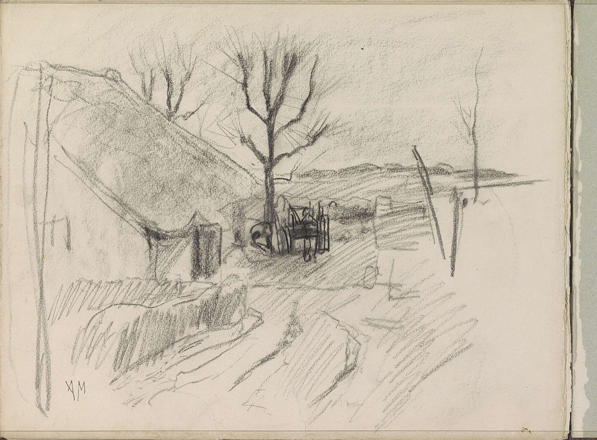 Kar voor een boerenwoning by Anton Mauve
