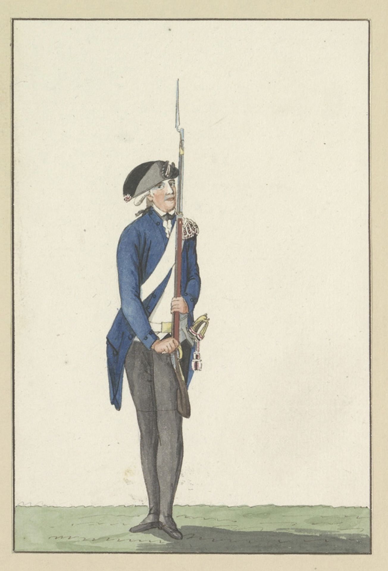 Fuselier van het Genootschap tot Nut der Schutterij te Amsterdam, 1787 by Anonymous
