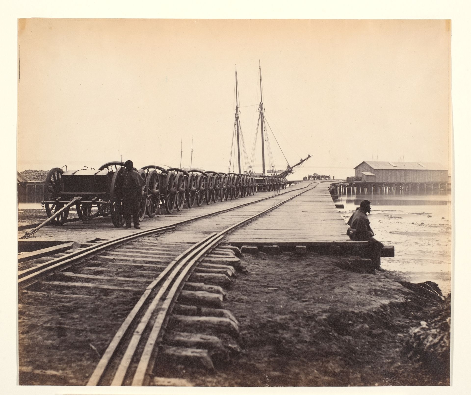 [Ordnance Wharf, City Point, Virginia] by Thomas C. Roche