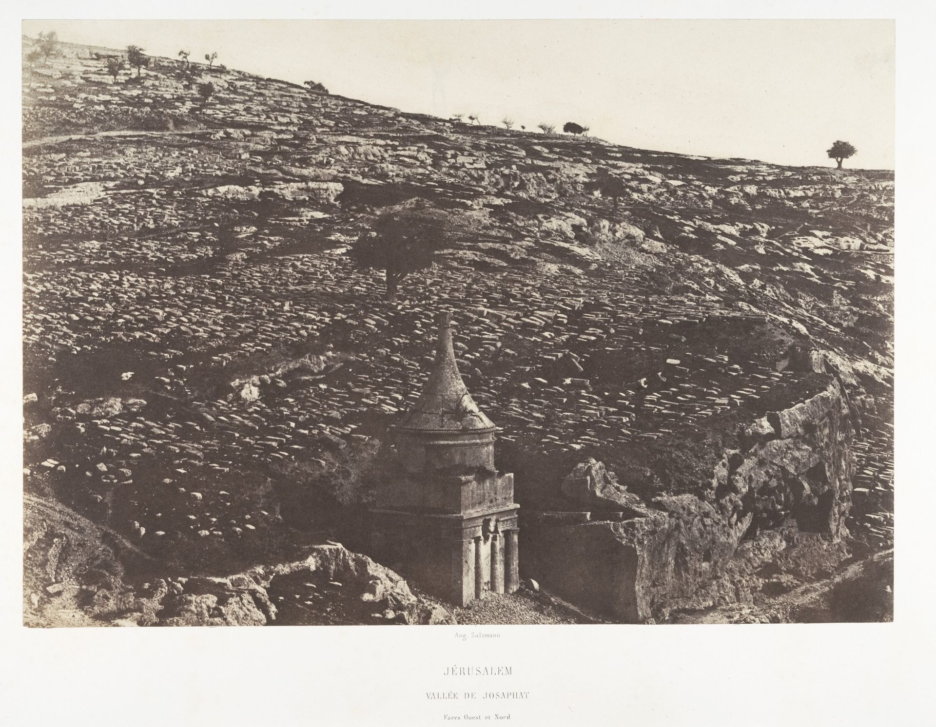 Jérusalem, Vallée de Josaphat, Faces Ouest et Nord, 1 by Auguste Salzmann