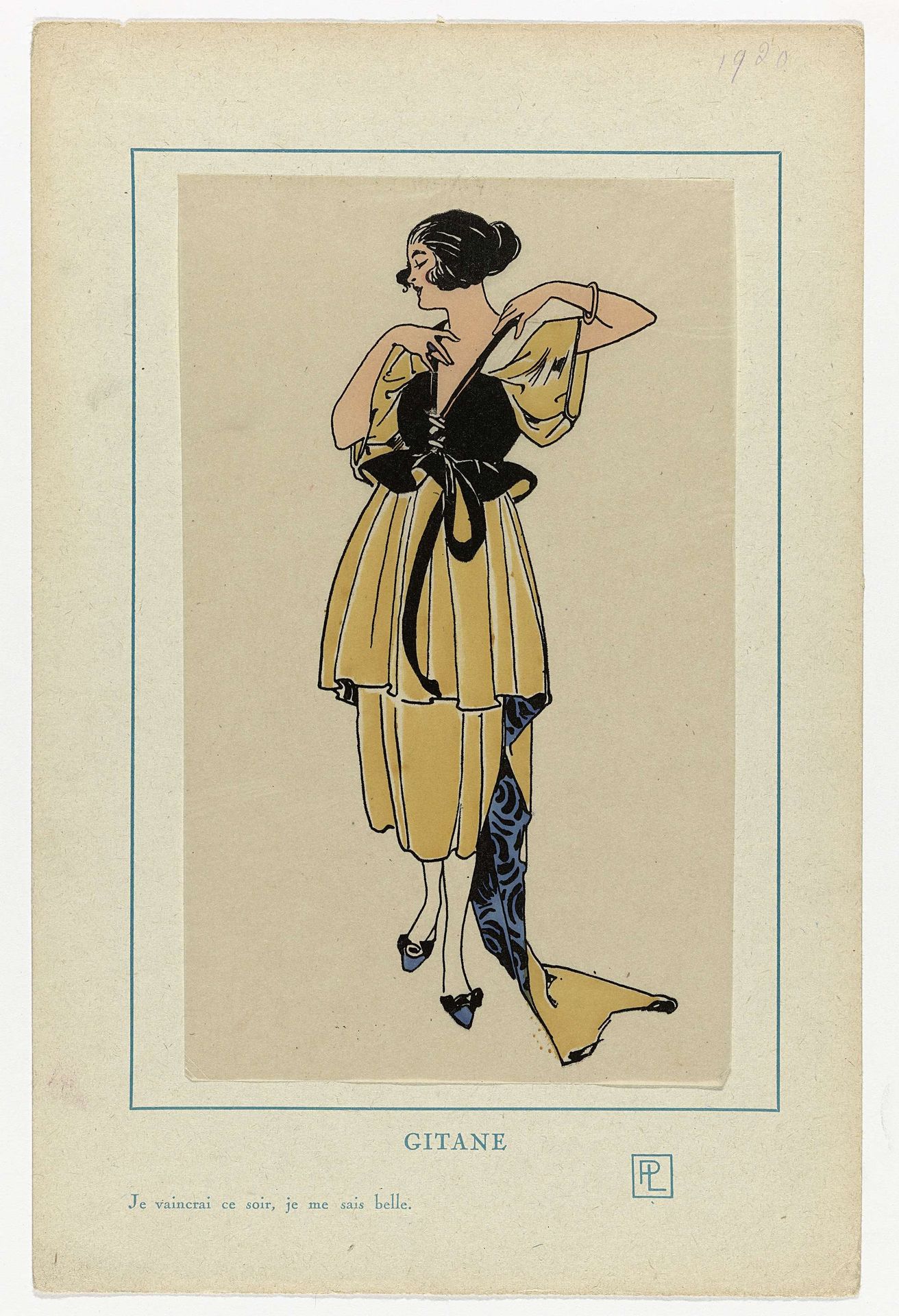 Très Parisien, 1921, ca. : GITANE / Je vaincrai ce soir,.. by Anonymous