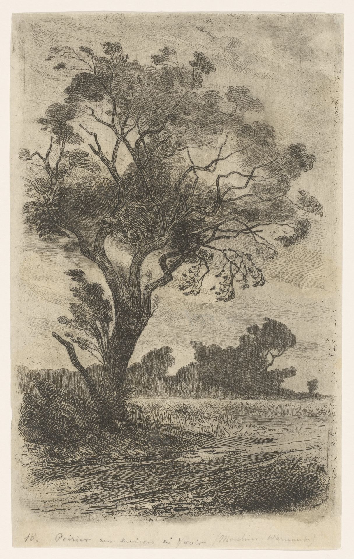 Landschap met perenboom by Carel Nicolaas Storm van 's-Gravesande