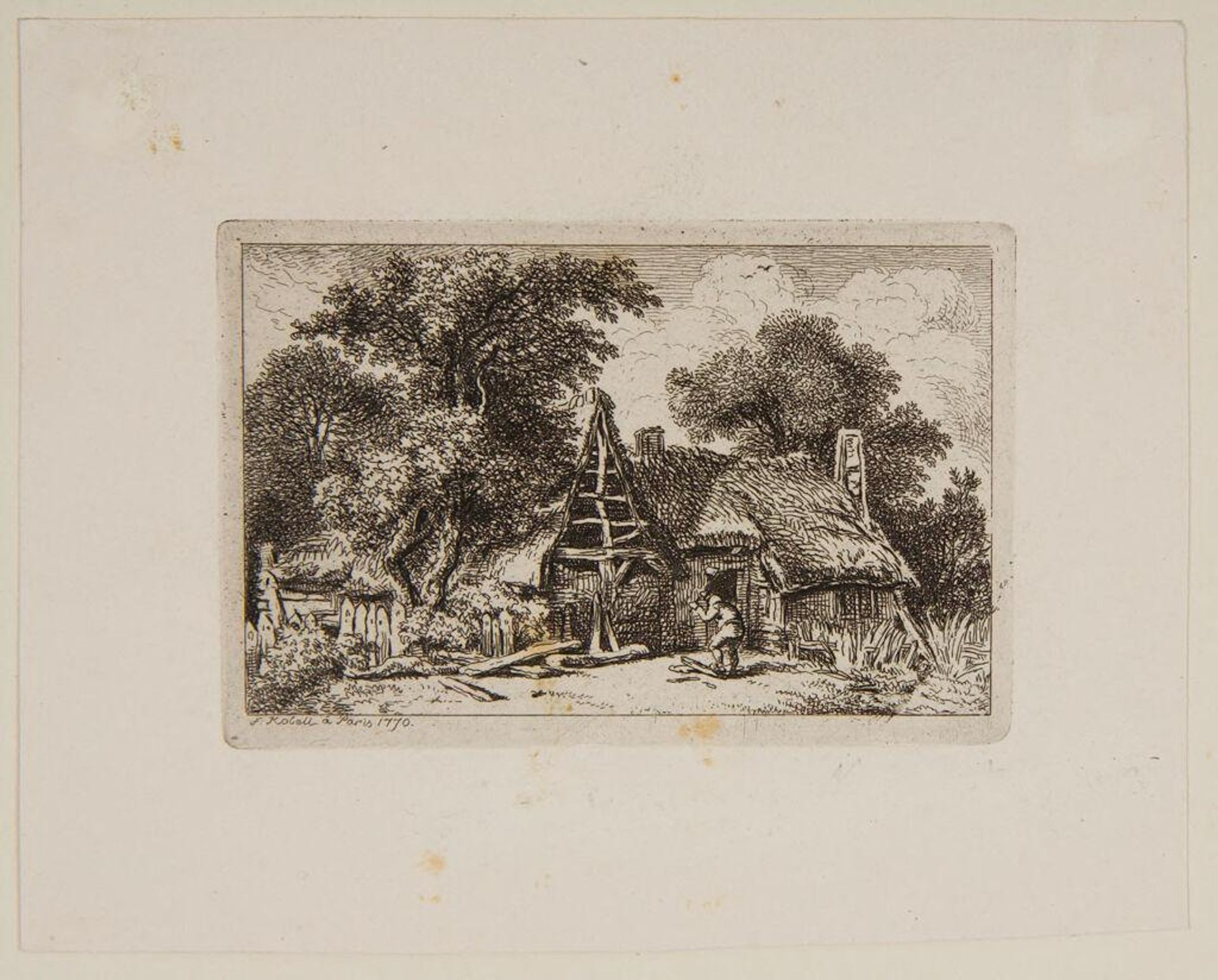 Wood-cutter by Ferdinand Kobell